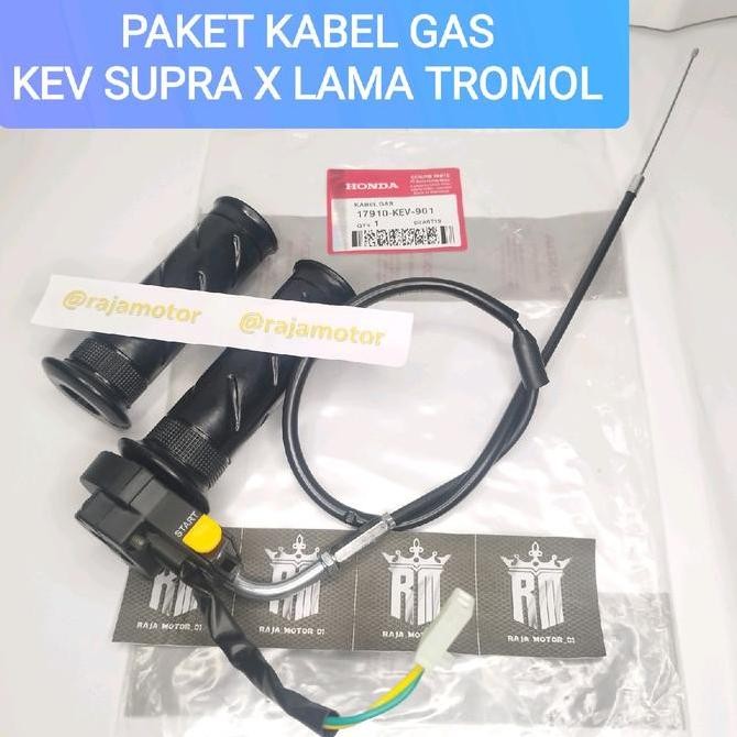 PAKET GAS +SAKLAR KANAN + HANDGRIP SUPRA X SUPRA FIT LAMA KUALITAS TERJAMIN  BEST QUALITY ORIGINAL