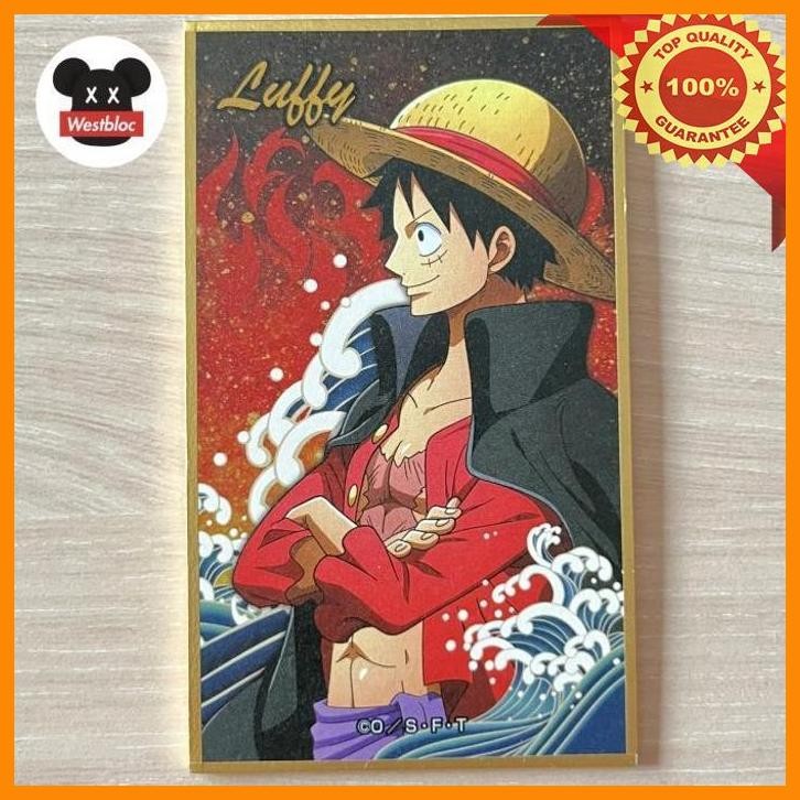 [WES] MONKEY D LUFFY ONE PIECE HANAEFUDA SHIKISHI ENSKY - TCG CARD MANGA