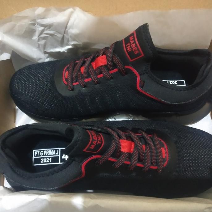 SEPATU OLAHRAGA HITAM MABES TNI ORIGINAL TERBARU