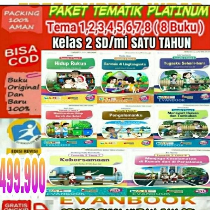 

TEMATIK KELAS 2 SD/mi TEMA 1,2,3,,4,5,6,7,8 PLATINUM TS HOTS TERBARU