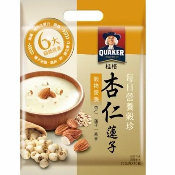 

QUAKER OATMEAL ALMOND AND LOTUS SEED