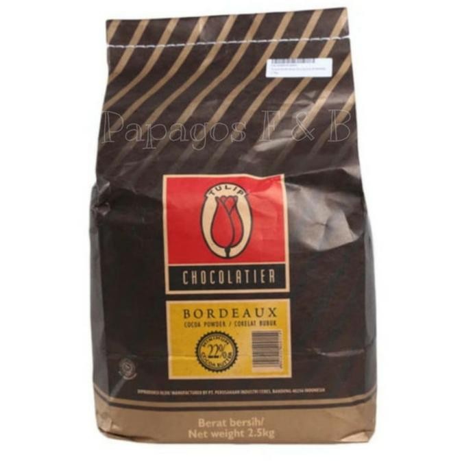

BARU COKLAT BUBUK TULIP BORDEAUX CHOCOLATIER / COCOA POWDER 250 GR / GRAM
