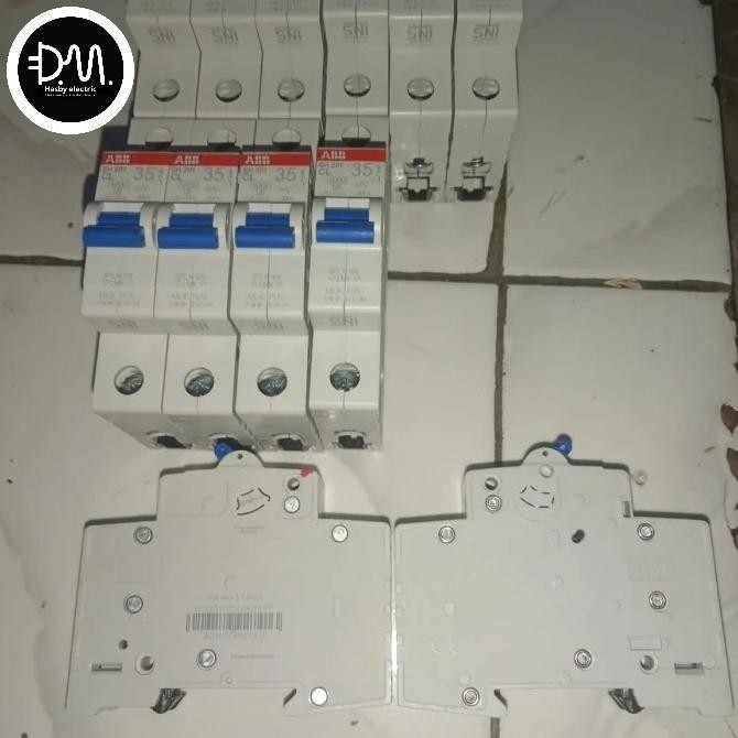 Abb Mcb Pln Original Sni 100%/ Mcb Pln Abb 1Pole | Mcb Abb 35A 1Phase Original Pln Type Sh 201 Biru 