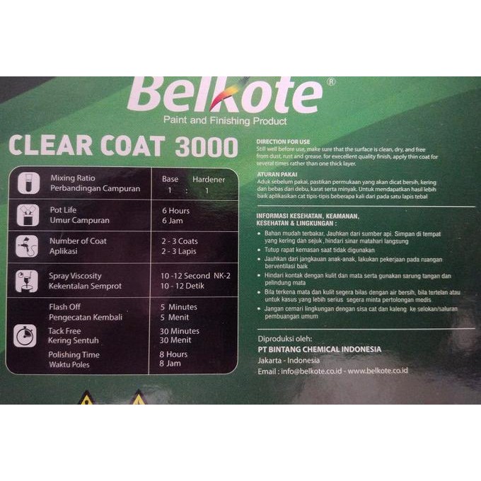 VERNISH BELKOTE PU 2K 3000