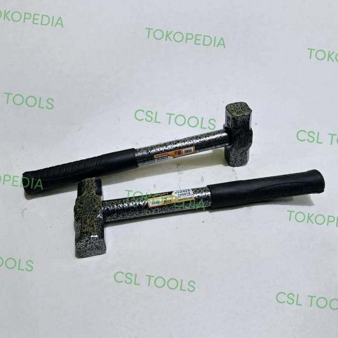 Terbaru WILMER Palu Batu Besi Gagang Karet 2Lb / Palu Bodem Gagang Besi 2Lb ( 1kg) WILMER #csl Kuali