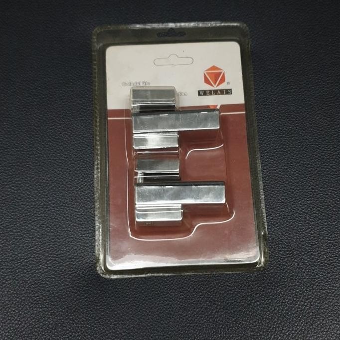 JEPITAN KACA RAK KLEMAN 18MM CHROME KLEM SHELF AMBALAN KACA RAK.