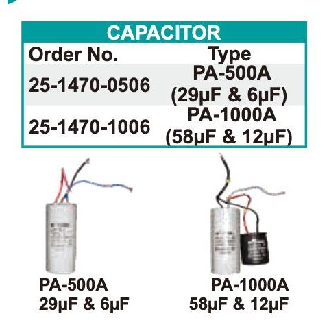 Kapasitor / Capasitor / Condensor Kondensor Katrol Pa500 Pa 500 Wipro New Stok