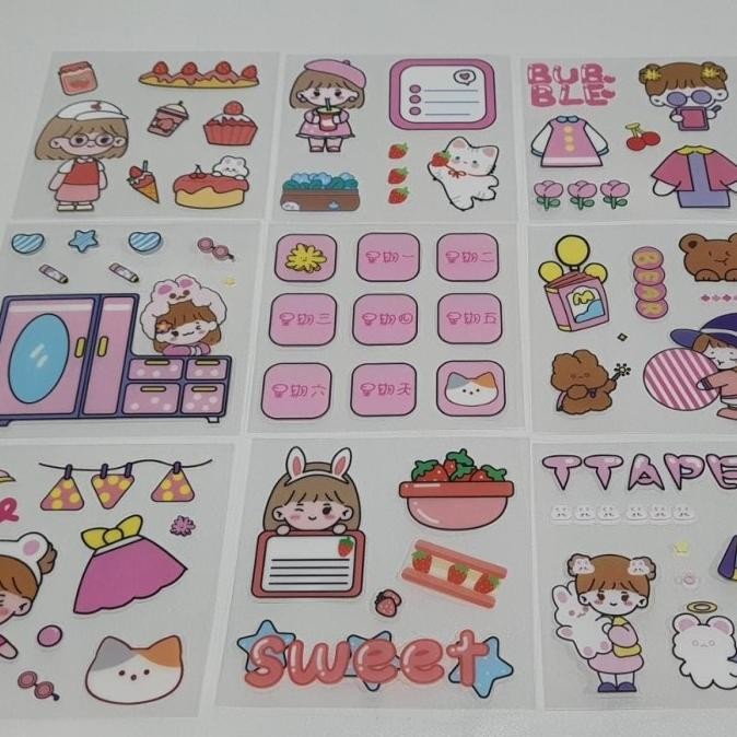 

((((()paling dicari] sticker tempel anak lucu isi stiker 10 lembar