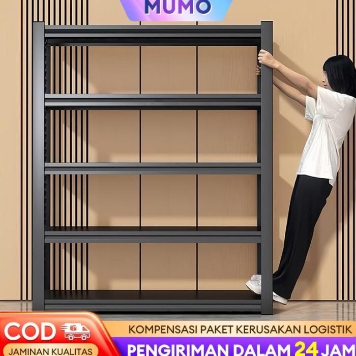 Rak Besi Rak Susun Rak Hitam Rak besi siku Rak barang Rak gudang Rak