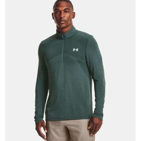 // Men'S Ua Seamless Zip (Green)