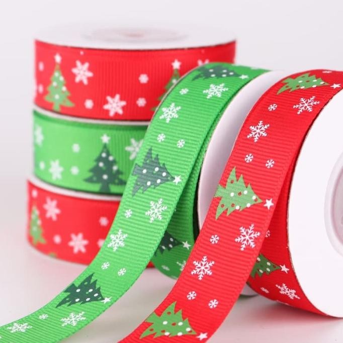 

Sale! Pita Natal 2 Cm Dekorasi Parcel Hiasan Pita Kain Merah Pohon Natal