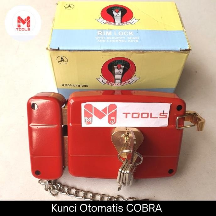 TERBARU Kunci otomatis COBRA - Kunci pintu besi COBRA - Rim Lock COBRA