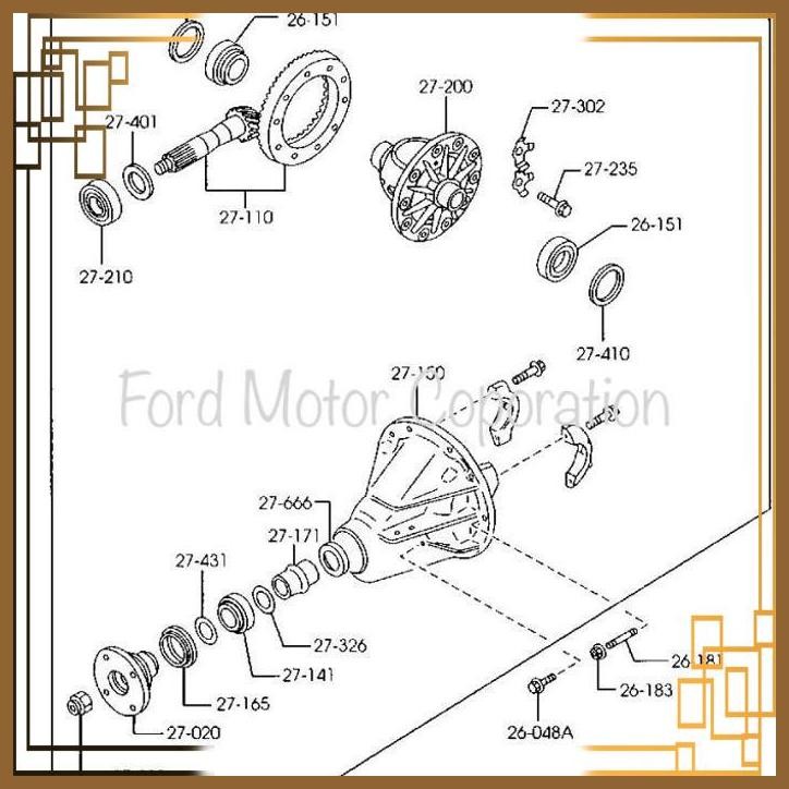 [FMC] GARDAN DIFFRENTIAL LSD BELAKANG FORD RANGER TDI TDCI EVEREST MAZDABT50