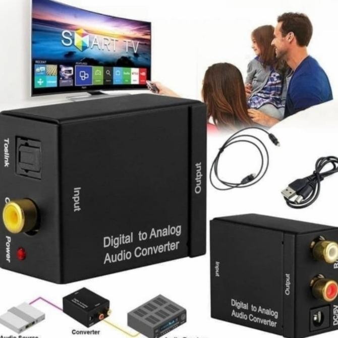 Audio Conventer Digital analog Dari Smart Tv Ke Amplifier Karaoke