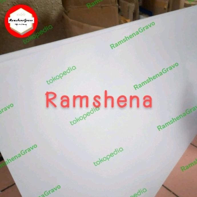 

ready gravoply bahan/putih latar hitam/60x120cm tebal 1.5mm murah