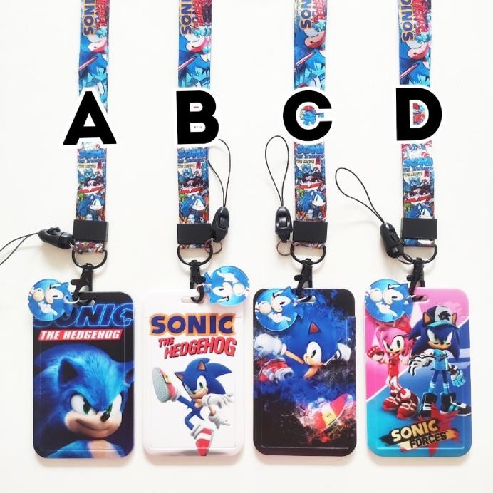 

ready ID Card Holder Name Tag Lanyard / Kalung Kartu Sonic The Hedgehog murah