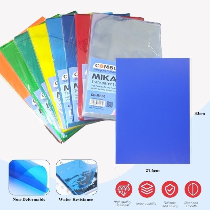 

ready Mika Film Transparant Binding Cover / Mika Jilid Plastik F4 / Jilid Cover Bening Transparant F4 / Cover jilid Plastik F4 murah