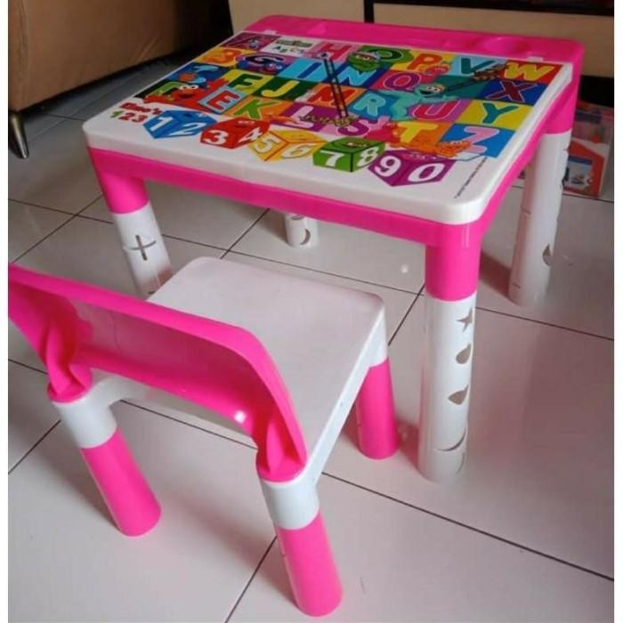Meja dan kursi anak printing akako Kursi Set Anak Karakter Kursi TK