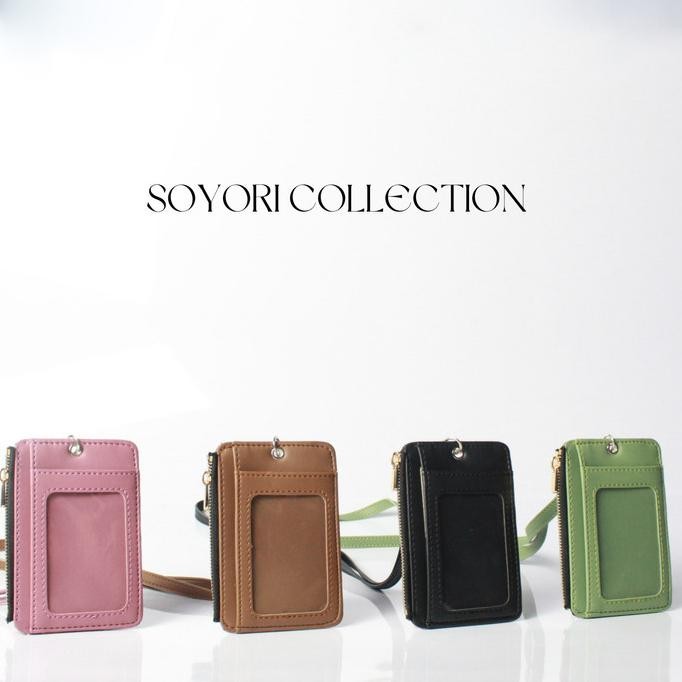

ready id card holder lanyard ZIPPER pastel SID001 murah