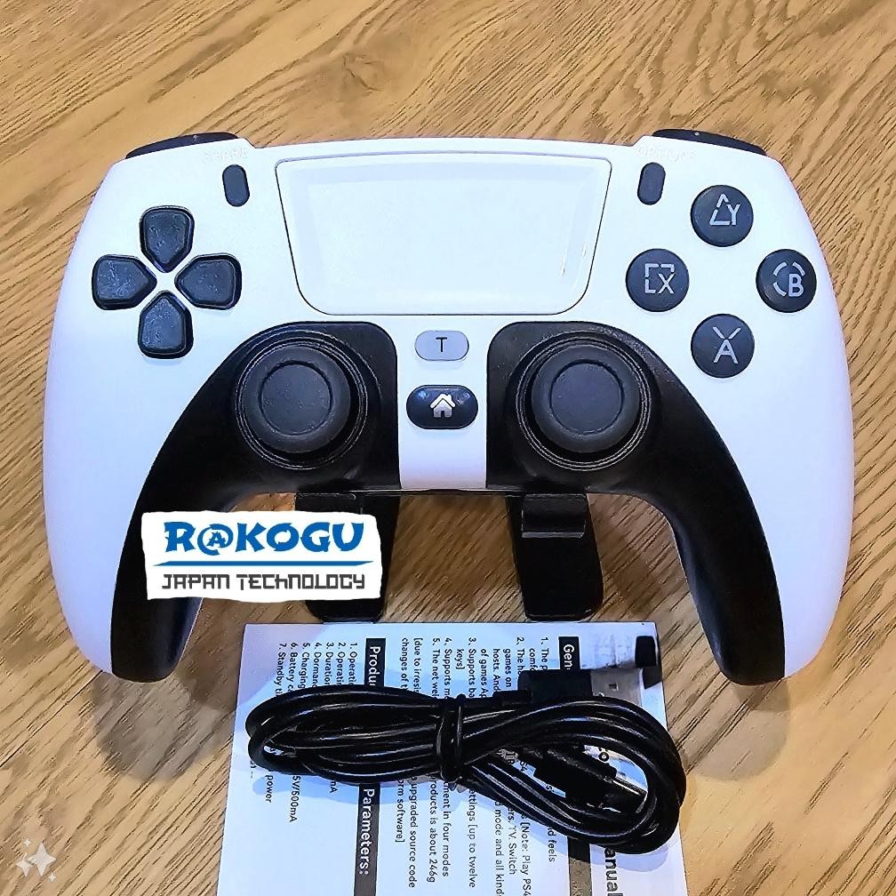 Wireless Controller Gamepad model PS5 untuk PS4 PS3 NS Switch Joystick Bluetooth PC Laptop Mac Windo