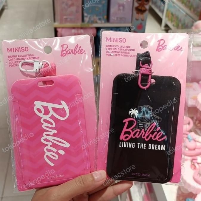 

ready card holder barbie miniso x barbie name tag barbie miniso x barbie murah