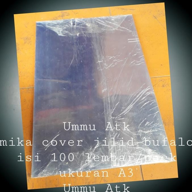 

ready plastik mika cover jilid bufalo ukuran A3 isi untuk 100 lembar murah