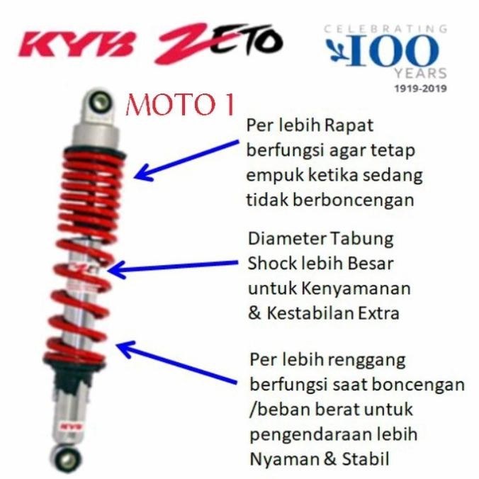 SHOCKBREAKER KYB-ZETO/ZT1070/S-SERIES/280/EMPUK (JUPITER, VEGA, ZR)