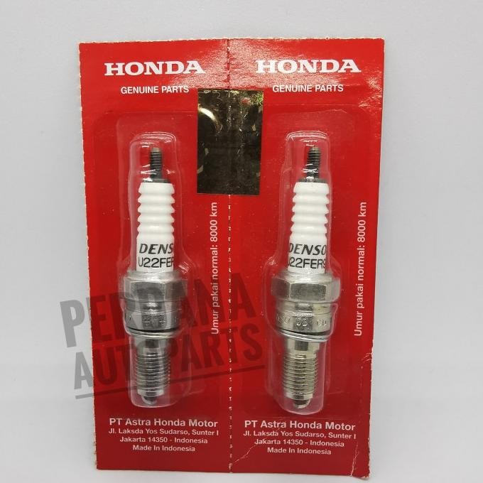 BUSI MOTOR HONDA VARIO 110 KARBU ASLI ORIGINAL DENSO U22FER9