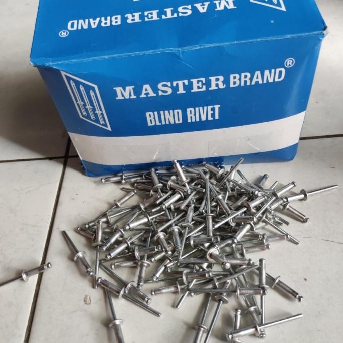 Paku Blind Rivet Rifet Ripet Master Brand Fb 550 4Mm X 12,7Mm 1000 Pcs Co