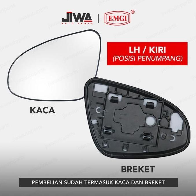 Kurapika Part Jiwa Auto x EMGI Kaca Spion Refill - Mobil Calya / Sra / Vios / Limo Cermin Kaca Cembu