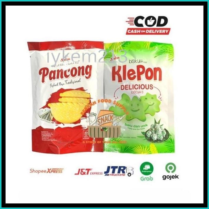 

( BERKAH ) BISKUIT KLEPON PANCONG SALSA 50GR BISKUIT RASA KLEPON SNACK CEMILAN ANAK