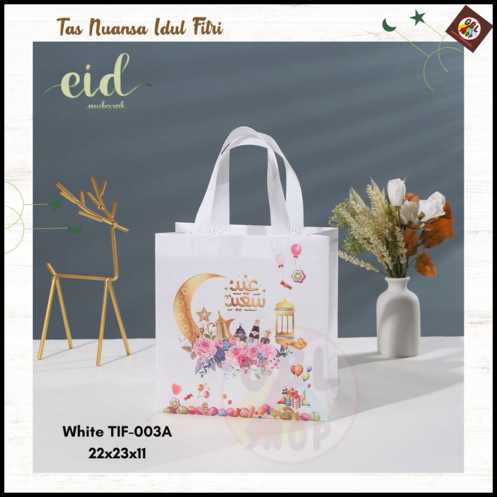 

Ready Goodie Bag Idul Fitri 22X23X11 Tas Nonwoven Kado Hampers Souvenir Parcel Edisi Lebaran (10Pcs) {Terlaris|Best Seller}