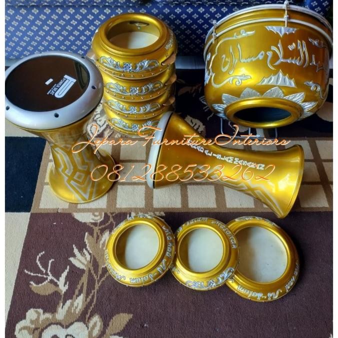 ALAT MUSIK HADRAH REBANA TERBANGAN MARAWIS DARBUKA ASLI JEPARA