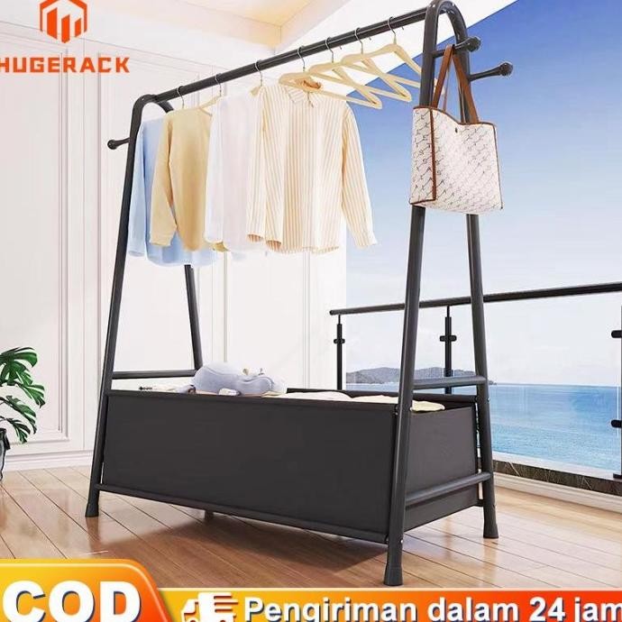 Rak Triangle Stand Hanger Rak Baju Gantungan Aesthetic Rak Pakaian
