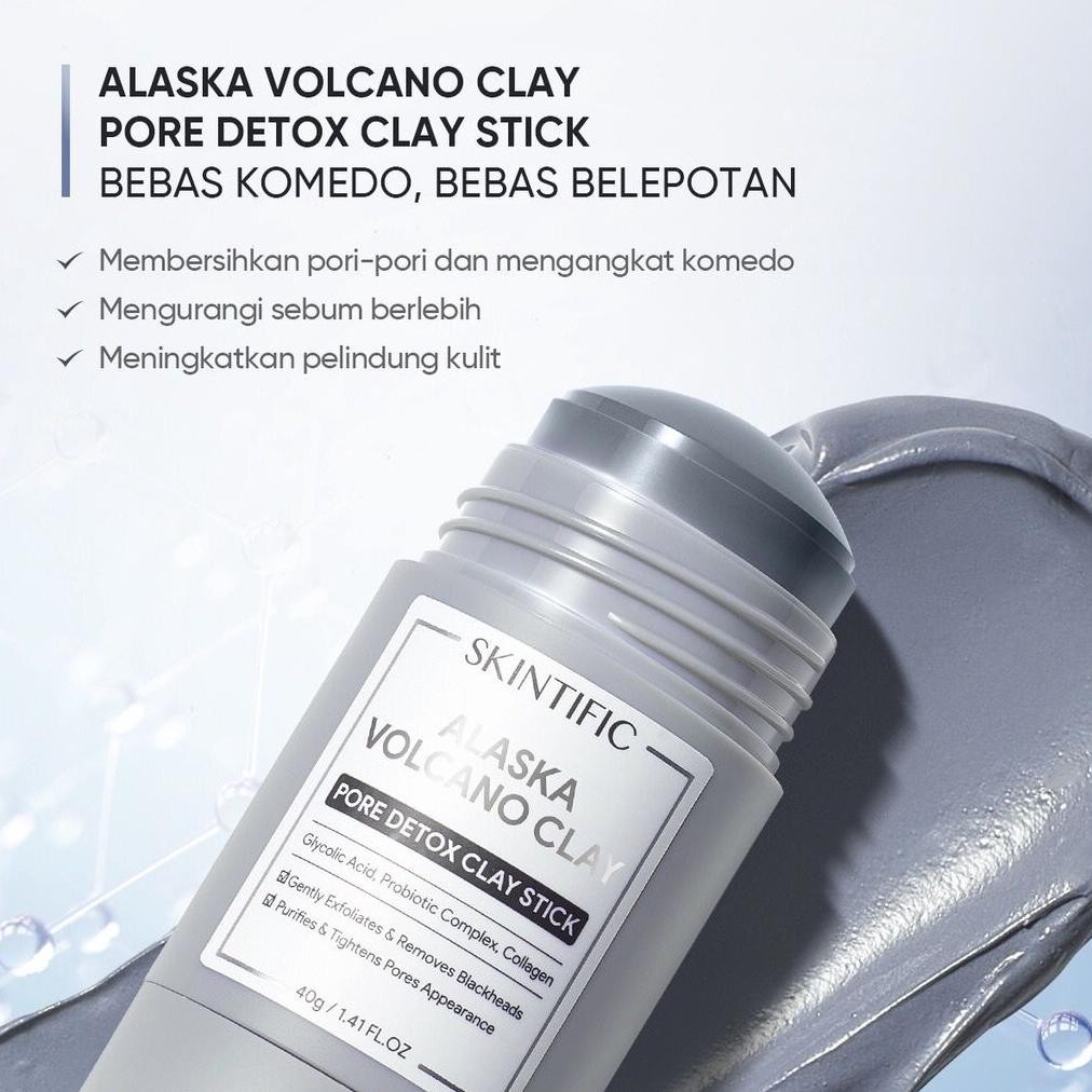 Fgk-45 Skintific Stick Dan Clay Mask Set | Alaska Volcano Pore Detox Clay Stick | Mugwort Anti Pores