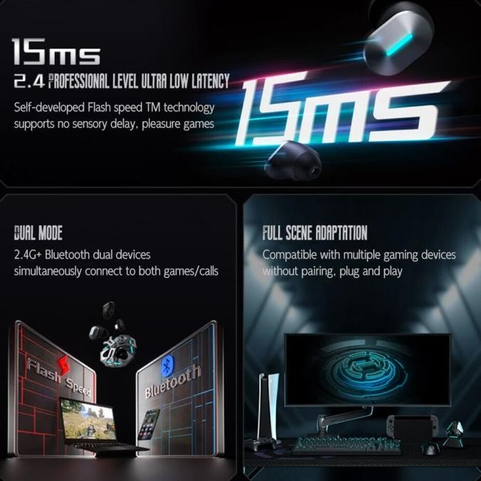 Sale Hecate By Edifier Gx05 - Ultra-Low Latency Wireless Gaming Earbuds