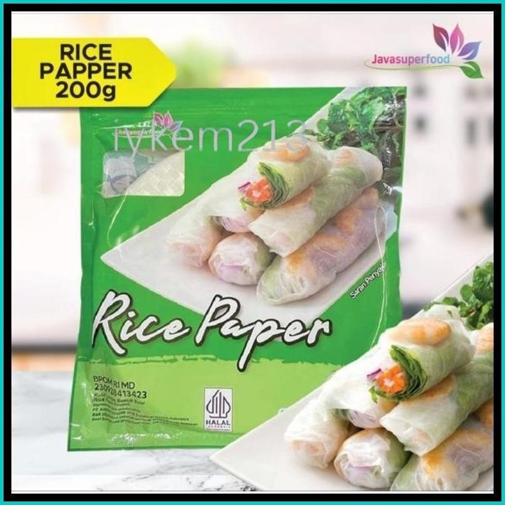 

RICE PAPER BULAT 100 GR / 200GR (10 / 20 LEMBAR) / RICE PAPER BULAT / KULIT LUMPIA VIETNAM RICE PAPER / RICE ROLL SPRING ROLL /KERTAS BERAS VIETNAM