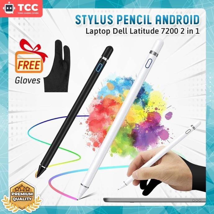 BRG BARU Pencil Laptop Dell Latitude 7200 2in1 Touchscreen Stylus Pen Universal