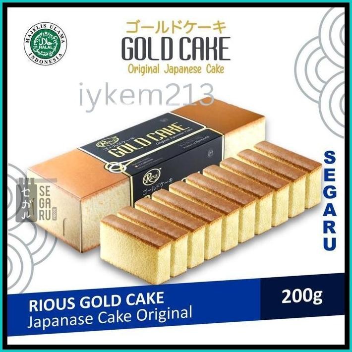 

RIOUS JAPANESE GOLD CAKE 200 GRAM