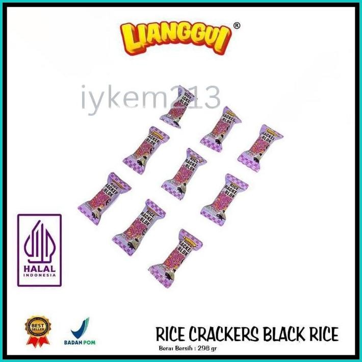 

[HALAL] LIANGGUI RICE CRACKERS JEPANG BLACK RICE/ORIGINAL RICE CRACKERS HITAM VIRAL ENAK CEMILAN ISI BAG 40PC