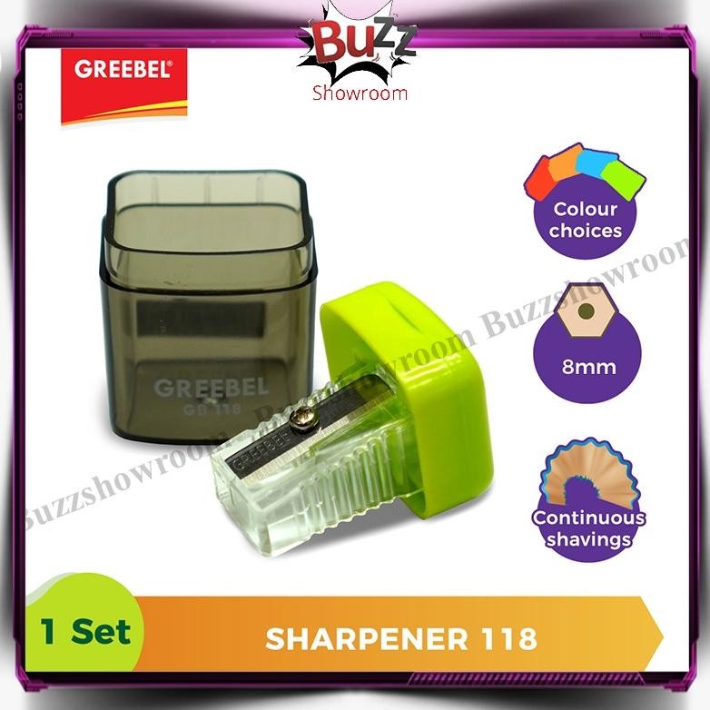 

gd-90 sd-5 Rautan Serutan Pensil GREEBEL Sharpener GB 118 Satuan Hemat Berkualitas
