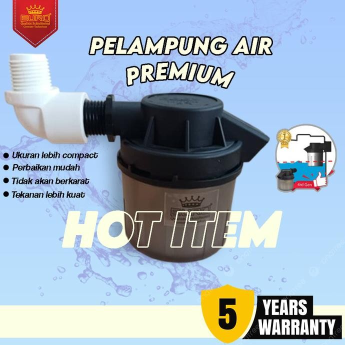 Euro Pelampung Kran Air Otomatis 1/2 Inch Stop Tandon Toren Co