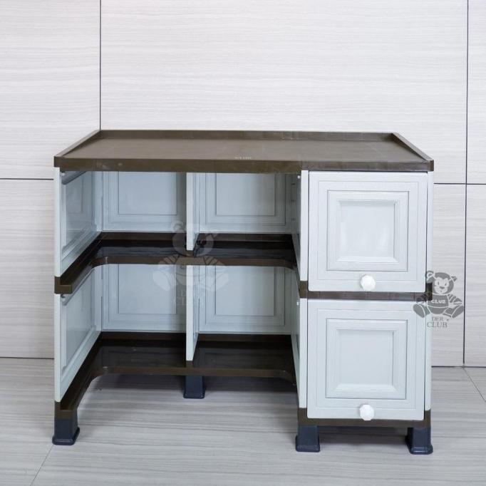 CLUB Meja Kerja Plastik Meja Belajar Anak / Rak Buku Serbaguna Minimalis / Club Meja Soho