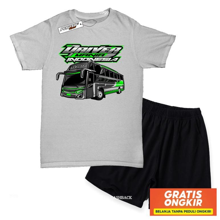 Baju Kaos Anak Setelan Driver Muda Bus Truk Sopir Limited