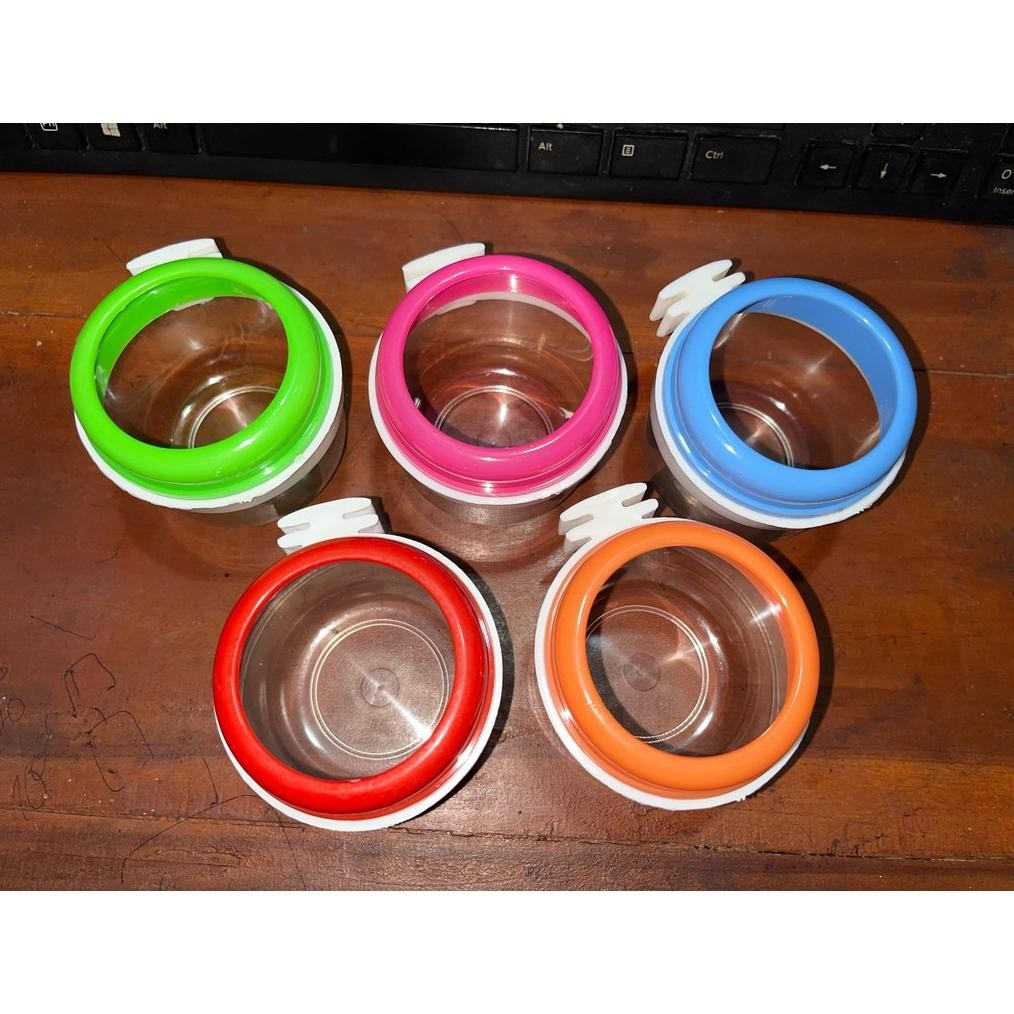 ghs-55 edf-62 Cepuk Bulat Perkutut Cangkir Cepuk HS 3 Kutut Tempat Pakan Makanan Minum Burung Plasti
