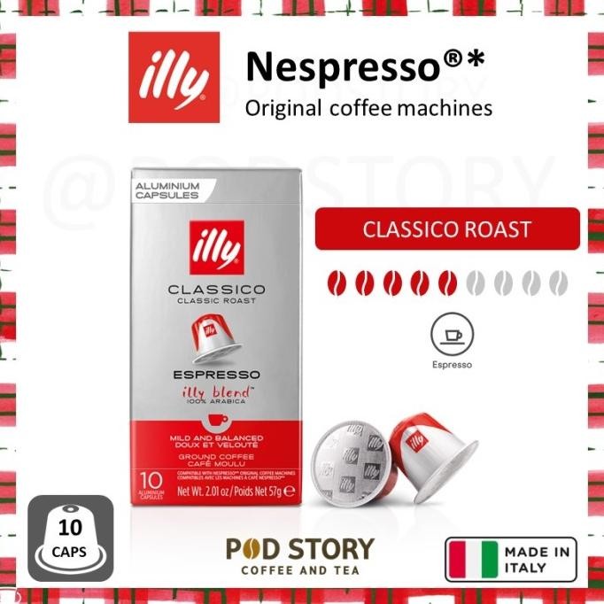 

Sale Illy Classico (Classic Roast) Nespresso Compatible Coffee Capsules, 10