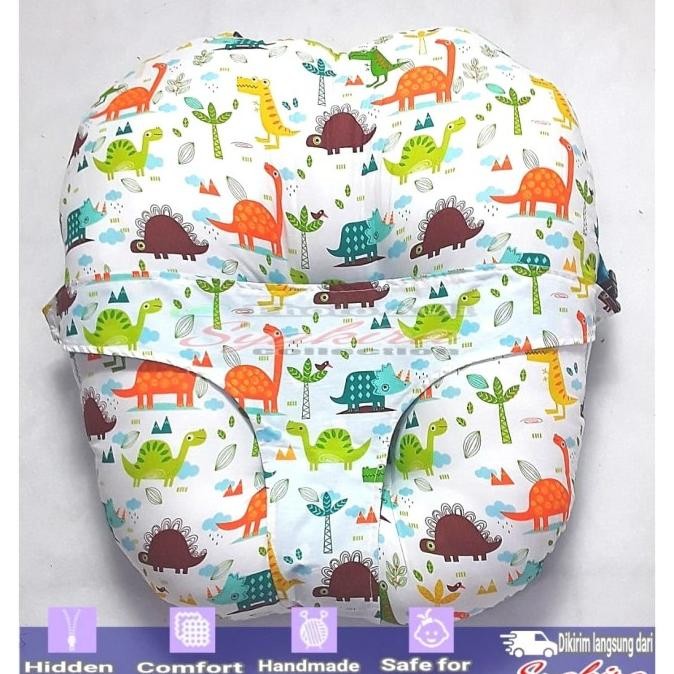 BANTAL SOFA BAYI SABUK PENGAMAN MOTIF JURASIK
