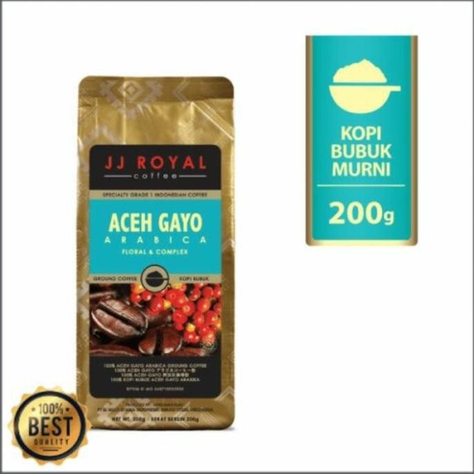

Grosir Jj Royal Coffee Aceh Gayo Arabica Ground/Kopi Bubuk 200Gr