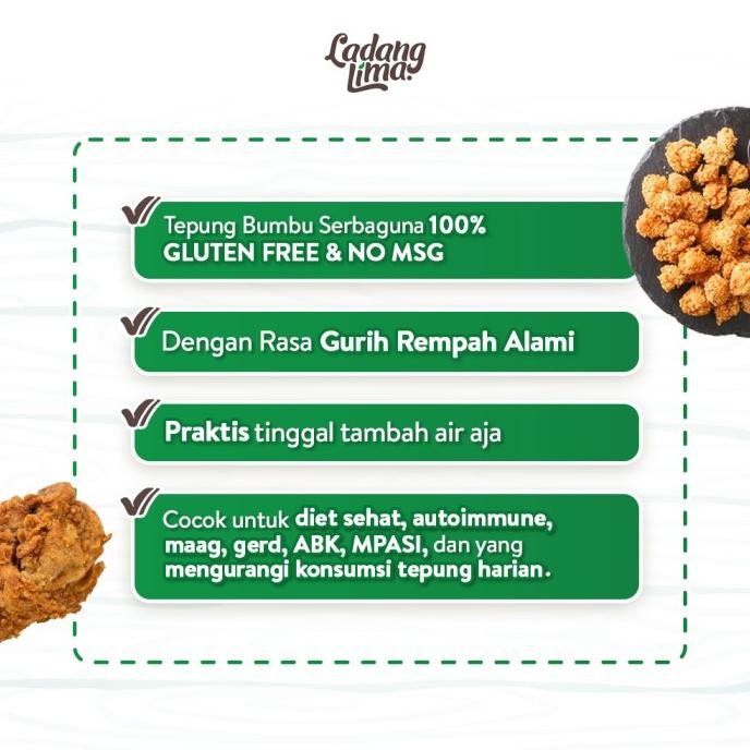 

Murah Tepung Bumbu 500G - Ladang Lima Tepung Bumbu Serbaguna Gluten Free
