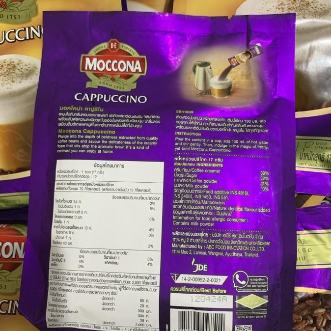 

Grosir Moccona Cappucino Coffee Instant Thailand Kopi Mocona